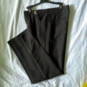 Barassi Straight Leg Black Formal Suit Dress Pant